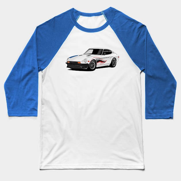 Datsun 280z Shark Mouth Baseball T-Shirt by Far Lands or Bust